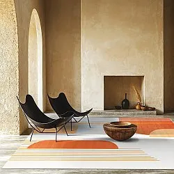 Wilton-tæppe - Delft (lyseblå/multi)