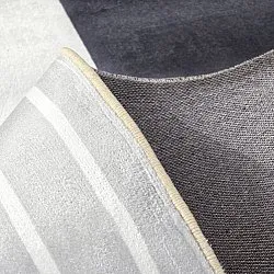 Wilton-tæppe - Delft (hvid/grå/sort)