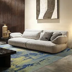 Wilton-tæppe - Dolmio (blå/multi)