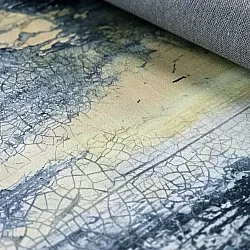 Wilton-tæppe - Dolmio (sort/gul)