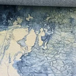 Wilton-tæppe - Dolmio (sort/gul)