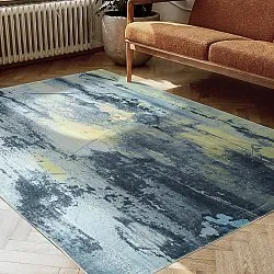 Wilton-tæppe - Dolmio (sort/gul)