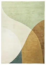 Wilton-tæppe - Dunedin (grøn/creme/multi)