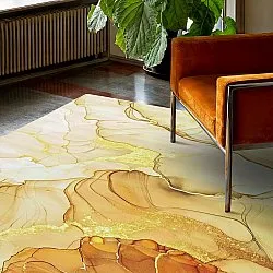 Wilton-tæppe - Etienne (beige/guld)