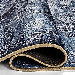 Wilton-tæppe - Flowers (blå)