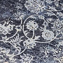 Wilton-tæppe - Flowers (blå)