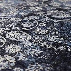 Wilton-tæppe - Flowers (blå)