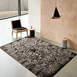 Wilton-tæppe - Flowers (brun)