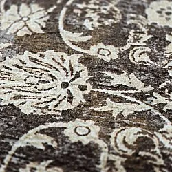 Wilton-tæppe - Flowers (brun)