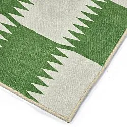 Wilton-tæppe - Gobi (grøn/hvid)