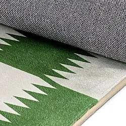 Wilton-tæppe - Gobi (grøn/hvid)