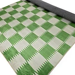 Wilton-tæppe - Gobi (grøn/hvid)