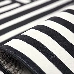 Wilton-tæppe - Joma (sort/hvid)