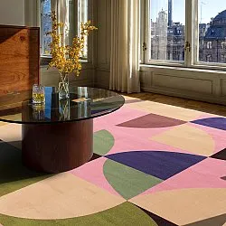 Wilton-tæppe - Kalami (pink/multi)