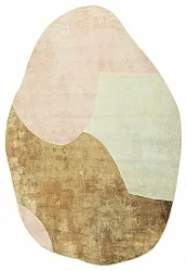Rundt bølget Wilton-tæppeLazio (beige/pink)
