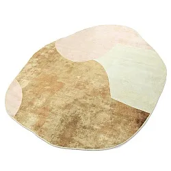 Rundt bølget Wilton-tæppeLazio (beige/pink)