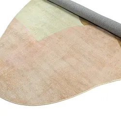 Rundt bølget Wilton-tæppeLazio (beige/pink)