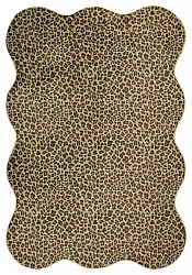 Bølget Wilton tæppe - Leopard (brun)