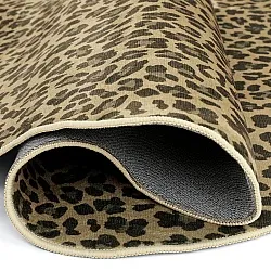 Bølget Wilton tæppe - Leopard (brun)