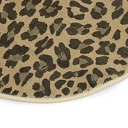 Bølget Wilton tæppe - Leopard (brun)
