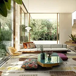 Wilton-tæppe - Lucerne (brun/multi)