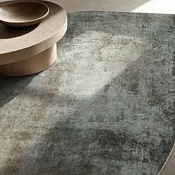 Halvovalt Wilton-tæppe - Lynton (brun)