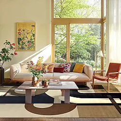 Wilton-tæppe - Nysa (brun/multi)