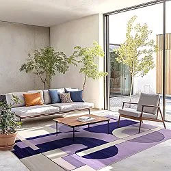 Wilton-tæppe - Nysa (lilla/multi)