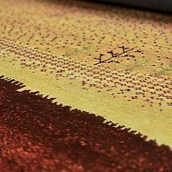 Wilton-tæppe - Oia (rød/multi)