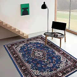 Wilton-tæppe - Peking (blå)