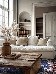 Wilton-tæppe - Peking (blå)