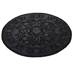Rundt tæppe - Peking Majestic (sort)