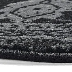 Rundt tæppe - Peking Majestic (sort)