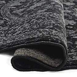 Rundt tæppe - Peking Majestic (sort)