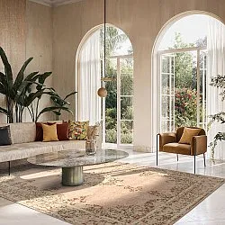 Wilton-tæppe - Peking (lyserød)