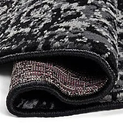 Rundt tæppe - Peking (sort)