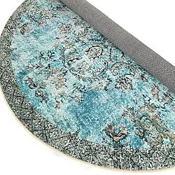 Rundt tæppe - Rosalie (blå)