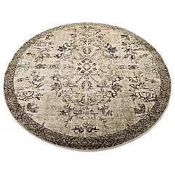 Rundt tæppe - Rosalie (brun)