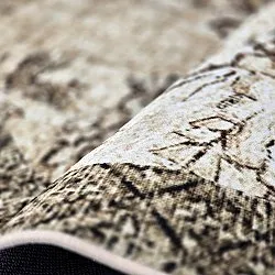 Rundt tæppe - Rosalie (brun)