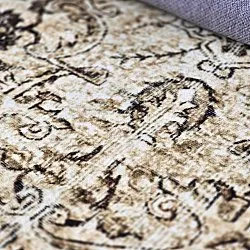 Rundt tæppe - Rosalie (brun)