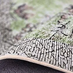 Rundt tæppe - Rosalie (grøn)