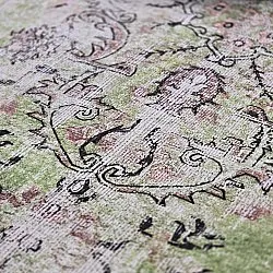 Rundt tæppe - Rosalie (grøn)