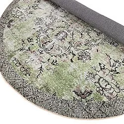 Rundt tæppe - Rosalie (grøn)