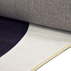 Wilton-tæppe - Taos (hvid/sort/grå)