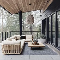 Tæpper til indendørs/udendørs brug - Tromsø (antracit)