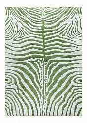 Wilton-tæppe - Zebra (grøn)
