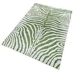 Wilton-tæppe - Zebra (grøn)