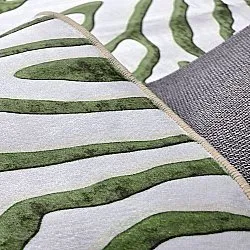 Wilton-tæppe - Zebra (grøn)