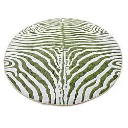 Rundt tæppe - Zebra (grøn)