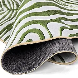 Rundt tæppe - Zebra (grøn)